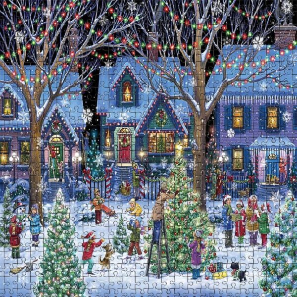 ジグソーパズル500個組み立て画像クリスマスパズルおもちゃ大人用子供子供子供ゲーム教育3