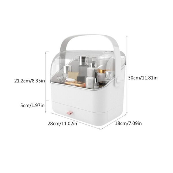 Makeup Box Organizer Kapasîteya Mezin Holder Organîzatorê Kozmetîk Makeup Storage Box Dressing Table Dressing Container Sundries Case 1.jpg 640x640 1