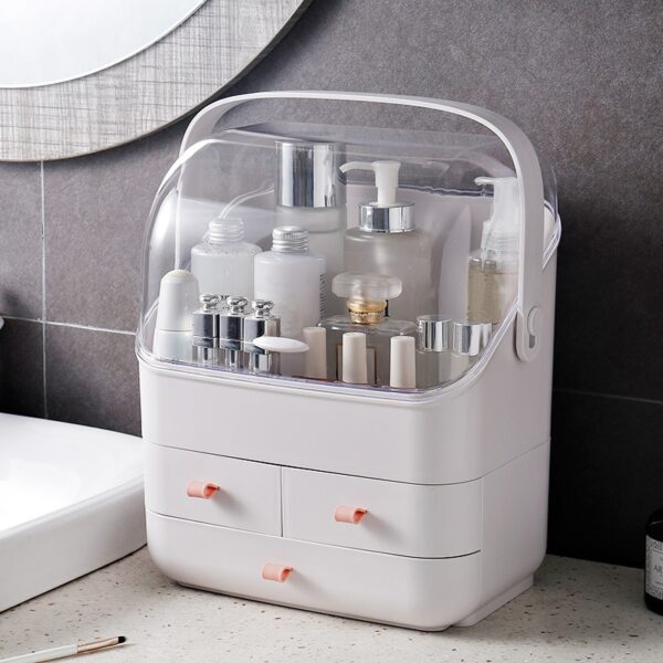 Makeup Box Organizer Large Capacity Cosmetic Organizer Holder Makeup Storage Box Dressing Table Container Sundries Case