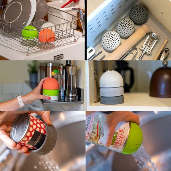 Multi Use Mini Colander Home Kitchen Tool Strainer Micro Colander Drainer Food Grade Silicone Filter Dishwasher 2