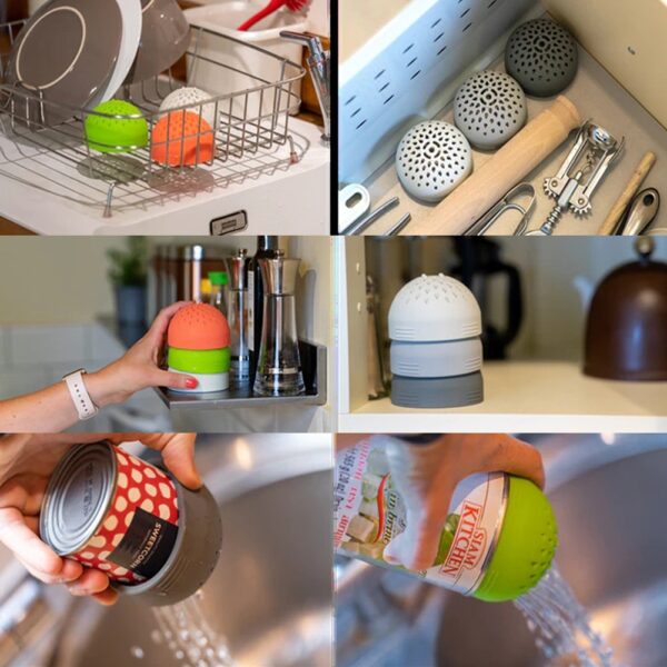 Multi Use Mini Colander Hem Köksverktyg Sil Micro Colander Drainer Matkvalitets Silikonfilter Diskmaskin 2