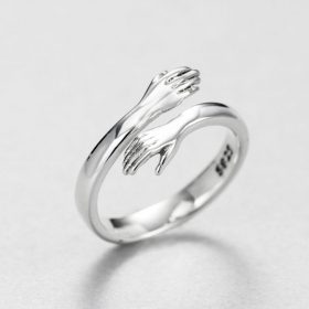Silver Hug Ring - image 2