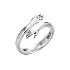 Silver Hug Ring - image 5