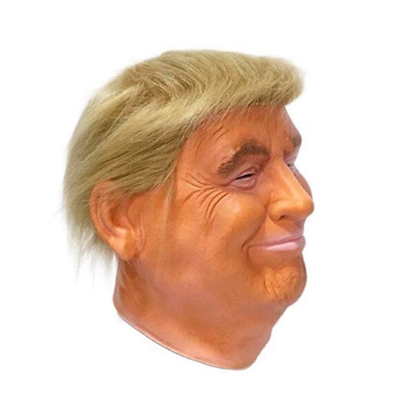 Trump Latex Animal full Head face human Mask for Mask Festival Halloween Easter Costume Party cosplay 2