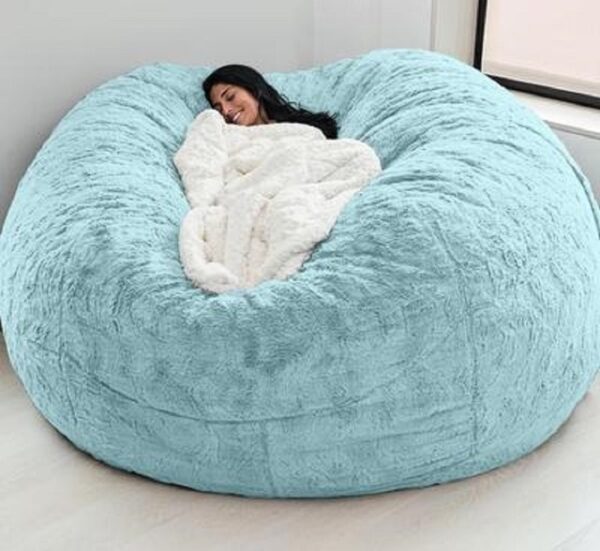 dropshipping fur giant removable washable bean bag bed cover living room furniture lazy sofa coat 5.jpg 640x640 5