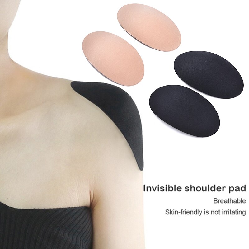 1 Pair Silicone Shoulder Pads Push-up Self-Adhesive Shoulder Enhancer Unisex