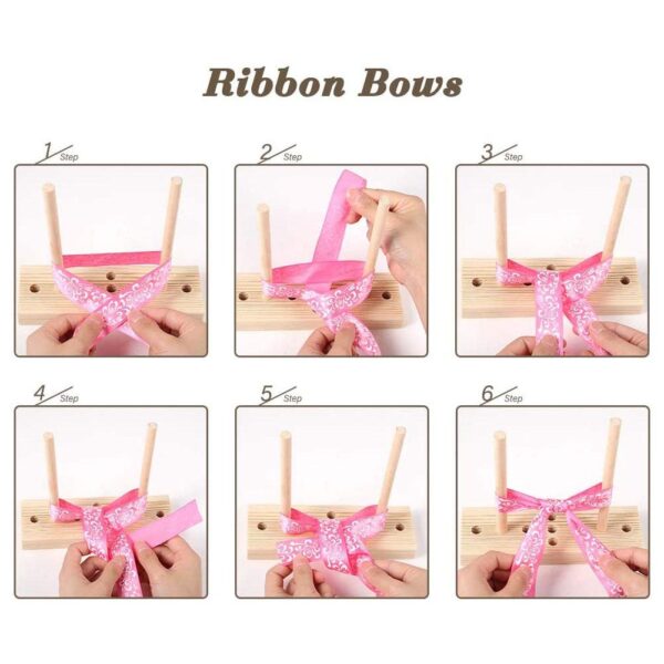 2021 Bow Maker Wooden Wreath Bowing Making Tool Party DIY Kinds Of Bow Maker For Ribbon 5