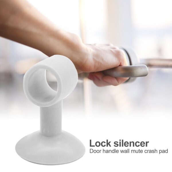 2PCS Doorknob Wall Mute Crash Pad Door Cabinet Door Handle Lock Silencer Anti collision Silicone Doorknob 5