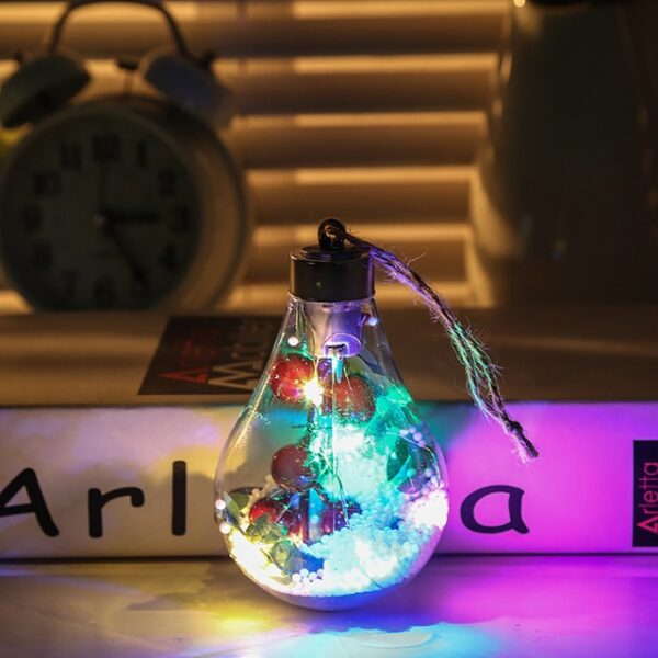 4 naujos LED dekoracijos skaidrus kalėdinio kamuolio festivalio pakabuko dovanų tuščiaviduris rutulys eglutės dekoravimui 2.jpg 640x640 2