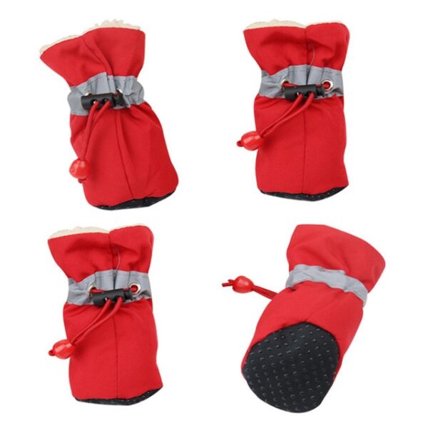 4 pieces set of new winter reflective warm pet shoes dog snow boots non slip waterproof 1.jpg 640x640 1