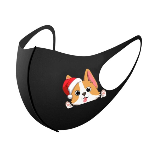 5PC Face Mask Quick Dry Reusable Washable Protection Cover Breathable Mask Adults Europe Christmas dog Mascarilla 2
