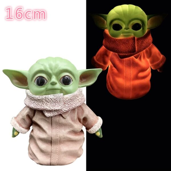 8CM 16CM 30CM Star Wars Glow Yoda ເດັກນ້ອຍປະຕິບັດຮູບເດັກນ້ອຍ Yoda ຮູບພາບເຄື່ອງຫຼິ້ນ Yoda ຮູບພາບ 2.jpg 640x640 2