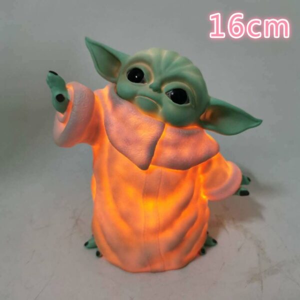 8CM 16CM 30CM Star Wars Glow Yoda ເດັກນ້ອຍປະຕິບັດຮູບເດັກນ້ອຍ Yoda ຮູບພາບເຄື່ອງຫຼິ້ນ Yoda ຮູບພາບ 3.jpg 640x640 3