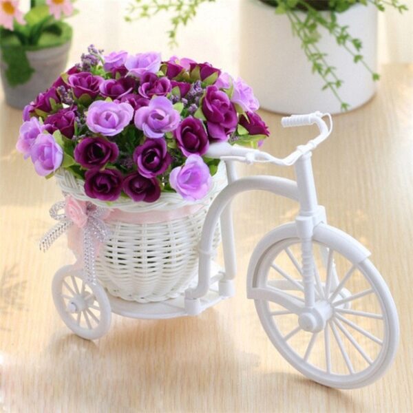造花シルクローズプラスチック自転車デスクトップ装飾ローズ盆栽植物結婚式の偽花装飾1.jpg640x640 1