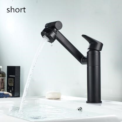 Basin Faucet Bathroom single lever hot and cold Brass Mixer Tap black Rotation muti use Basin 4.jpg 640x640 4