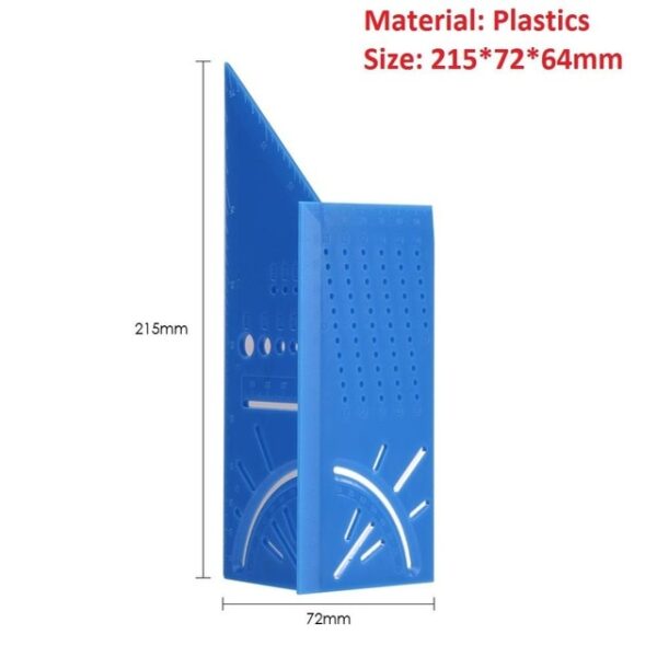 Tracciatore in plastica di alluminio nero Modello per marcatura a coda di rondine Calibrazione dell'angolo verticale Guida pratica Pennarello Strumento per la lavorazione del legno 4.jpg 640x640 4