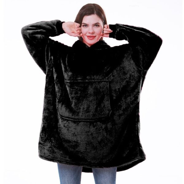 Blanket with Sleeves Women Oversized Hoodie Fleece Warm Hoodies Sweatshirts Giant TV Blanket Women Hoody Robe 1.jpg 640x640 1
