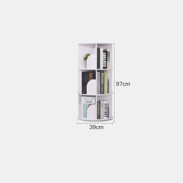 Bookshelf Landing Office Study Round 360 Degree Rotating Storage Shelf Dormitory Corner Primary School Bookcase Storage 10.jpg 640x640 10