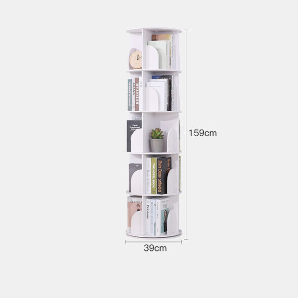 Bookshelf Landing Office Study Round 360 Degree Rotating Storage Shelf Dormitory Corner Primary School Bookcase Storage 2 1.jpg 640x640 2 1