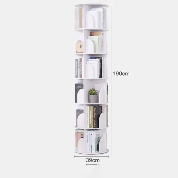 Bookshelf Landing Office Study Round 360 Degree Rotating Storage Shelf Dormitory Corner Primary School Bookcase Storage 3 1.jpg 640x640 3 1