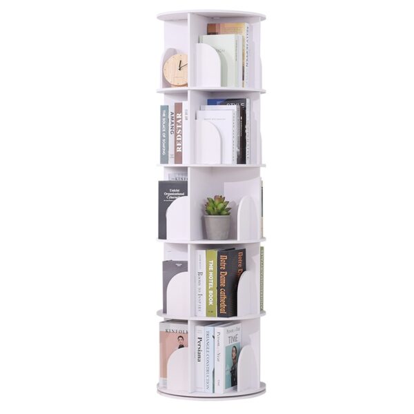 Booksherefu Landing Office Chidzidzo Round 360 Degree Inotenderera Storage Shelf Dormitory Corner Primary School Bookcase Storage 3