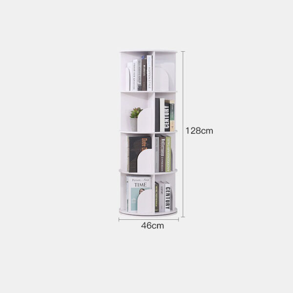 Bokhylla Landing Office Study Round 360 Degree Rotating Storage Shelf Dormitory Corner Primary School Bookcase Storage 6 1.jpg 640x640 6 1