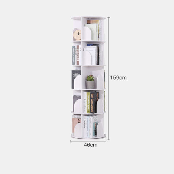 Bookshelf Landing Office Study Round 360 Degree Rotating Storage Shelf Dormitory Corner Primary School Bookcase Storage 7 1.jpg 640x640 7 1