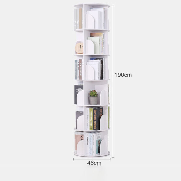 Bookshelf Landing Office Study Round 360 Degree Rotating Storage Shelf Dormitory Corner Primary School Bookcase Storage 8 1.jpg 640x640 8 1