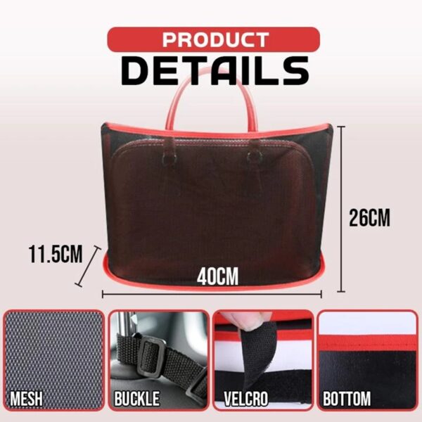 Car Net Pocket Handbag Holder for Handbag Bag Documents Phone Valuable Items handbag shown in picture 5