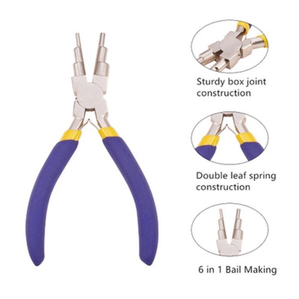 Carbon Steel Round Nose Pliers Diy Nickel Iron Pliers Wholesale Hand Tools Jewelry Accessories Make Six 2