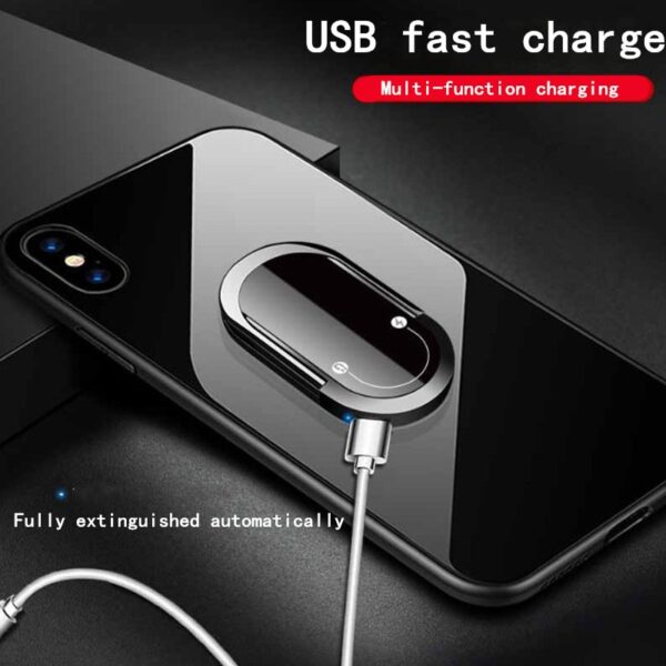 Bật lửa USB sáng tạo có thể làm giá đỡ điện thoại di động Bật lửa sạc phụ kiện thuốc lá đa chức năng Quà tặng 1