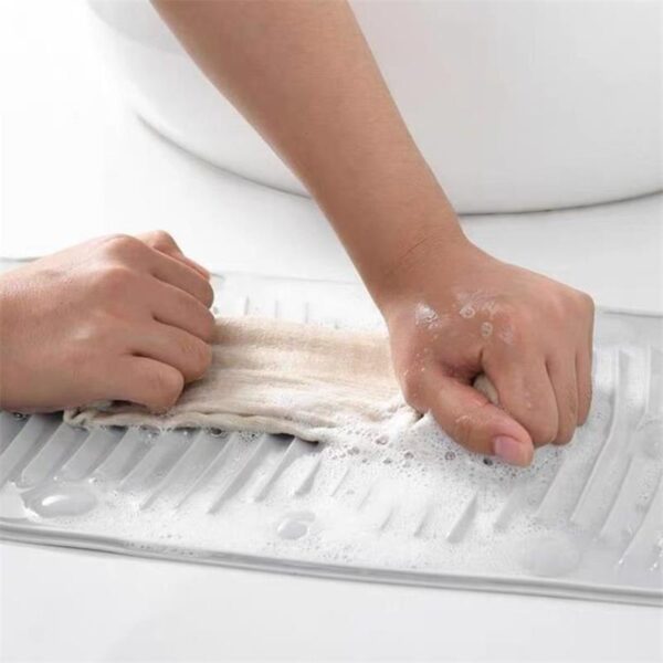 Creative Washboard Anti Slip Washing Board Portable Collapsible Cleaning Plate Silicone Laundry Mat Laundry Household Cleaning 3