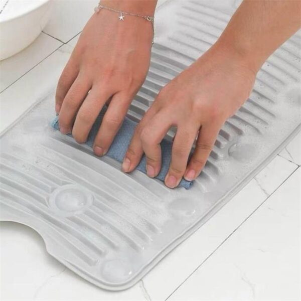 Creative Washboard Anti Slip Washing Board Portable Collapsible Cleaning Plate Silicone Laundry Mat Laundry Household Cleaning