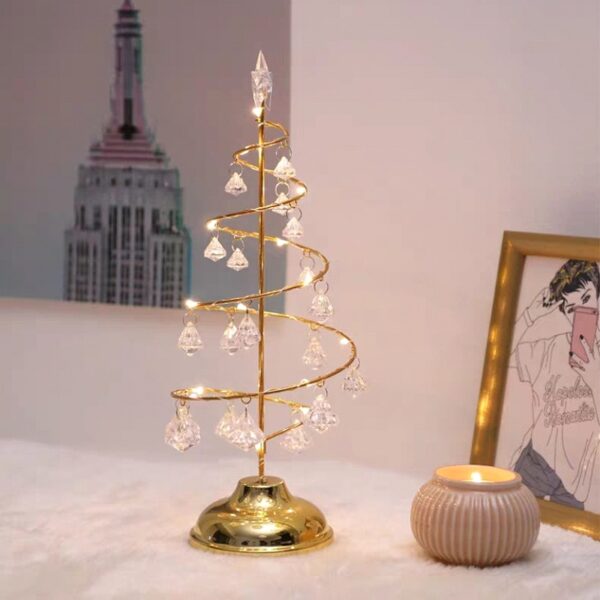 Crystal Christmas Tree Led Lights Indoor Decoration Fairy Lights Bedroom String Lights for Girlfriend Kids Baby 2