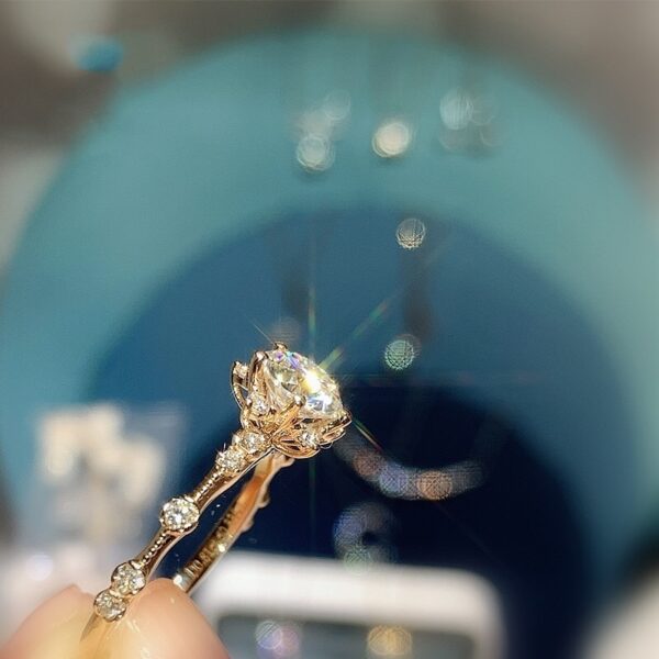 Μόδα νιφάδα χιονιού Ζιργκόν Ασημένια Δαχτυλίδια Εξαιρετικά Πολυτελή Γαμήλια Κοσμήματα Γυναικεία Δαχτυλίδια Αρραβώνων Ρυθμιζόμενο Στολίδι MENGYI 1