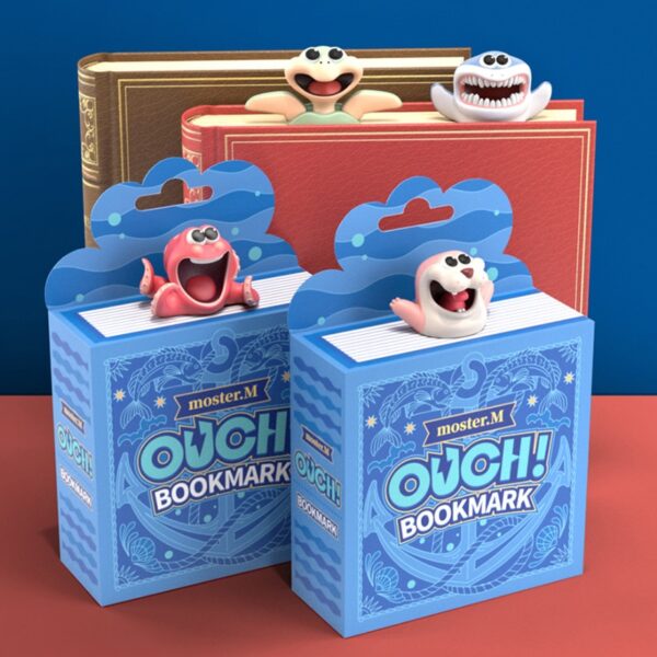 Funny 3D Bookmark New Sea Animals Book Markers as Reading School Stationery Gift Shark Panda Koala 1