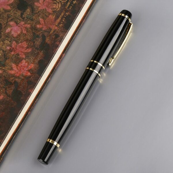 Hero 1501 Black With Golden Trim Standard F Nib Fountain Pen Gift dropshipping 1