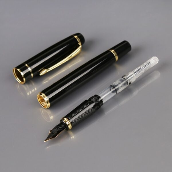 Hero 1501 Black With Golden Trim Standard F Nib Fountain Pen Gift dropshipping 3