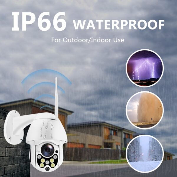 IP Camera 1080P Wireless Wifi Security Camera Outdoor Speed Dome PTZ Pan Tilt 4X Digital Zoom 5