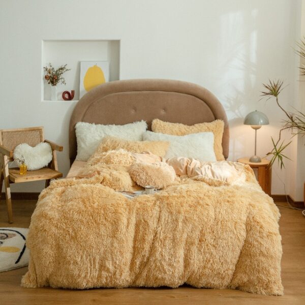 Langt hår dynetrekk sett 150 200cm RU familie sengetøy varm fleece grå teppe sengetøy 2.jpg 640x640 2