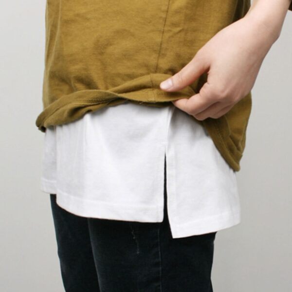 Spring Summer A Shirt False Mini Skirt Show Thin Short Skirt Fake Hem Half body Befree 1