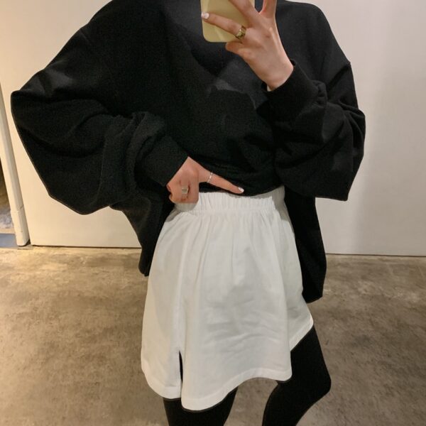 Spring Summer A Shirt False Mini Skirt Show Thin Short Skirt Fake Hem Half body Befree 2