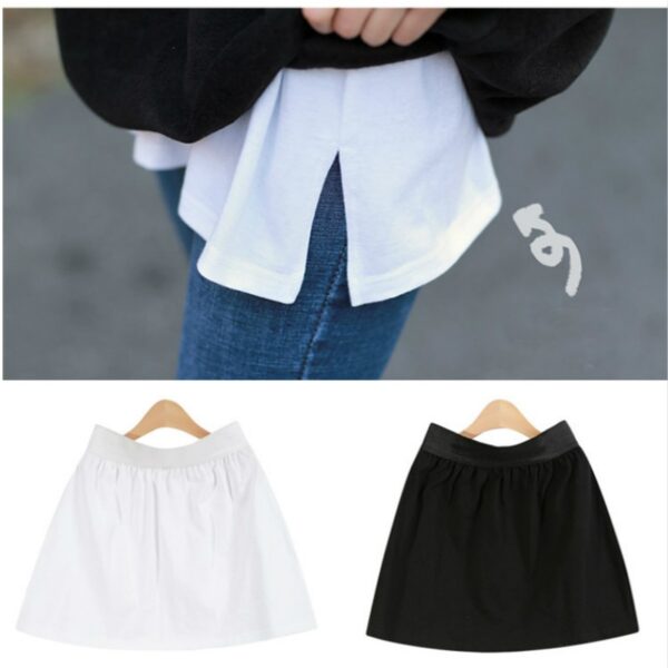 Spring Summer A Shirt False Mini Skirt Show Thin Short Skirt Fake Hem Half body Befree