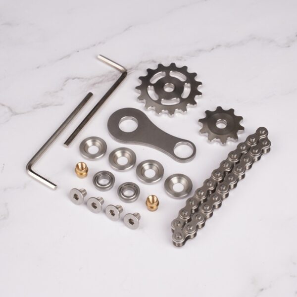 Γρανάζια Σφόνδυλος Fingertip Gyro Sprockets Chains EDC Metal Toy Gear Chain Gyro Drop Ship Sproket Roadbike 10