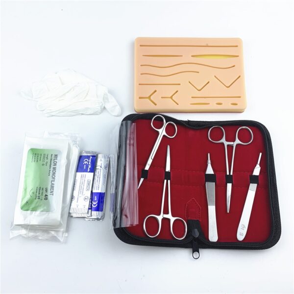 Komplet alata za obuku za kirurške šavove Upotreba šavova na koži Model podučavanja Igle Škare Set alata