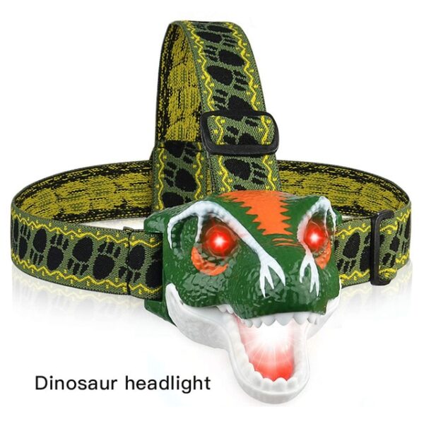 T Rex Dinosaur Headlamp mo nga Tamariki LED Headlight Dinosaur Toy Head Lamp mo nga Tamariki Hopuni Hīkoi 1.jpg 640x640 1