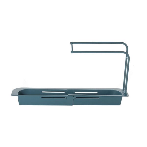 Ihe njide Telescopic Sink Rack Standable Expandable Expandable Storage Drain Basket Nhazi nhazi ihe ndebe nchekwa maka kichin ụlọ