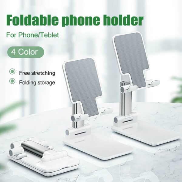 Universele Opvoubare Telefoonstaander Ondersteuningstoonbank Mobiele Telefoon Houer Vir iPhone iPad Verstelbare Metaal Desktop