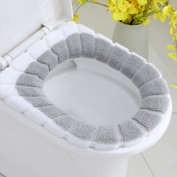 Universal Warm Soft Washable Toilet Seat Cover Mat Set for Home Decoration Closestool Mat Seat Case 3.jpg 640x640 3