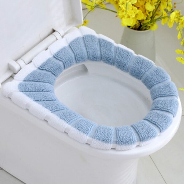 Universal Warm Soft Washable Toilet Seat Cover Mat Set for Home Decoration Closestool Mat Seat
